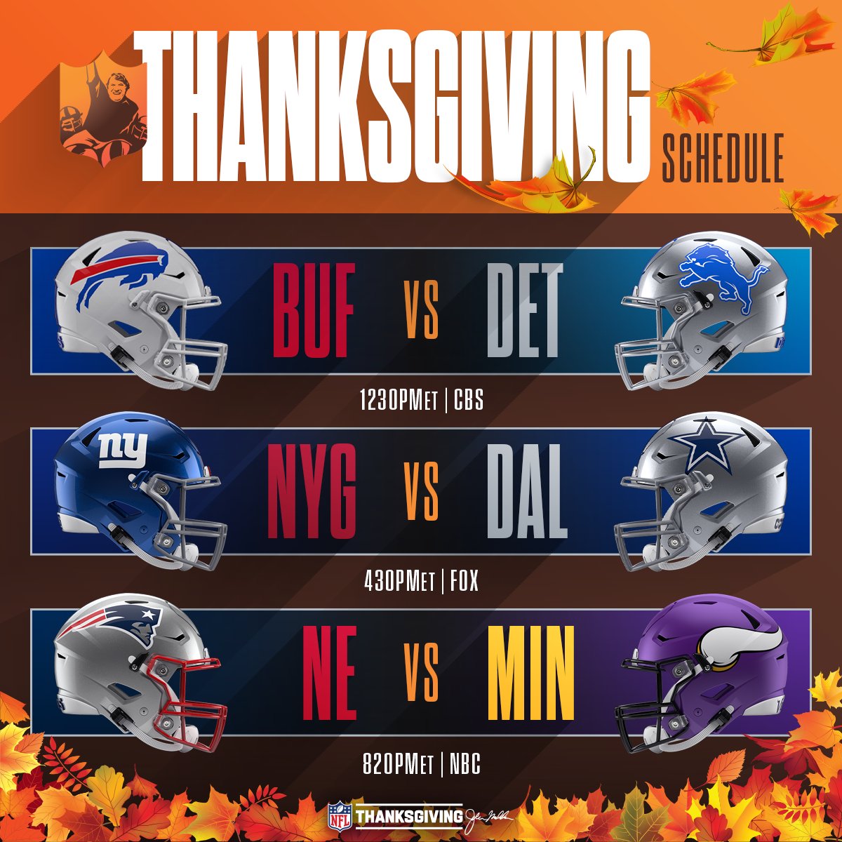 Calendario NFL Thanksgiving 2022: Juegos, dónde ver en vivo, TV y streaming