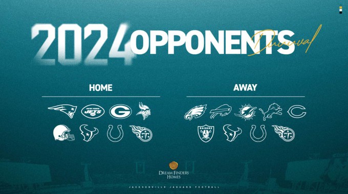 ¿Quiénes serán los rivales de Jacksonville Jaguars en la temporada 2024 de la NFL?