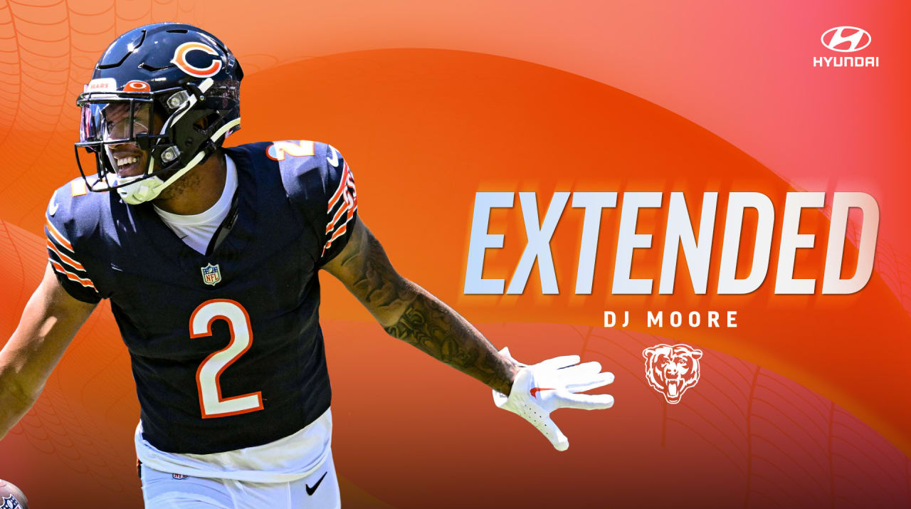 Chicago Bears y DJ Moore renuevan contrato por más de 100 millones de dólares