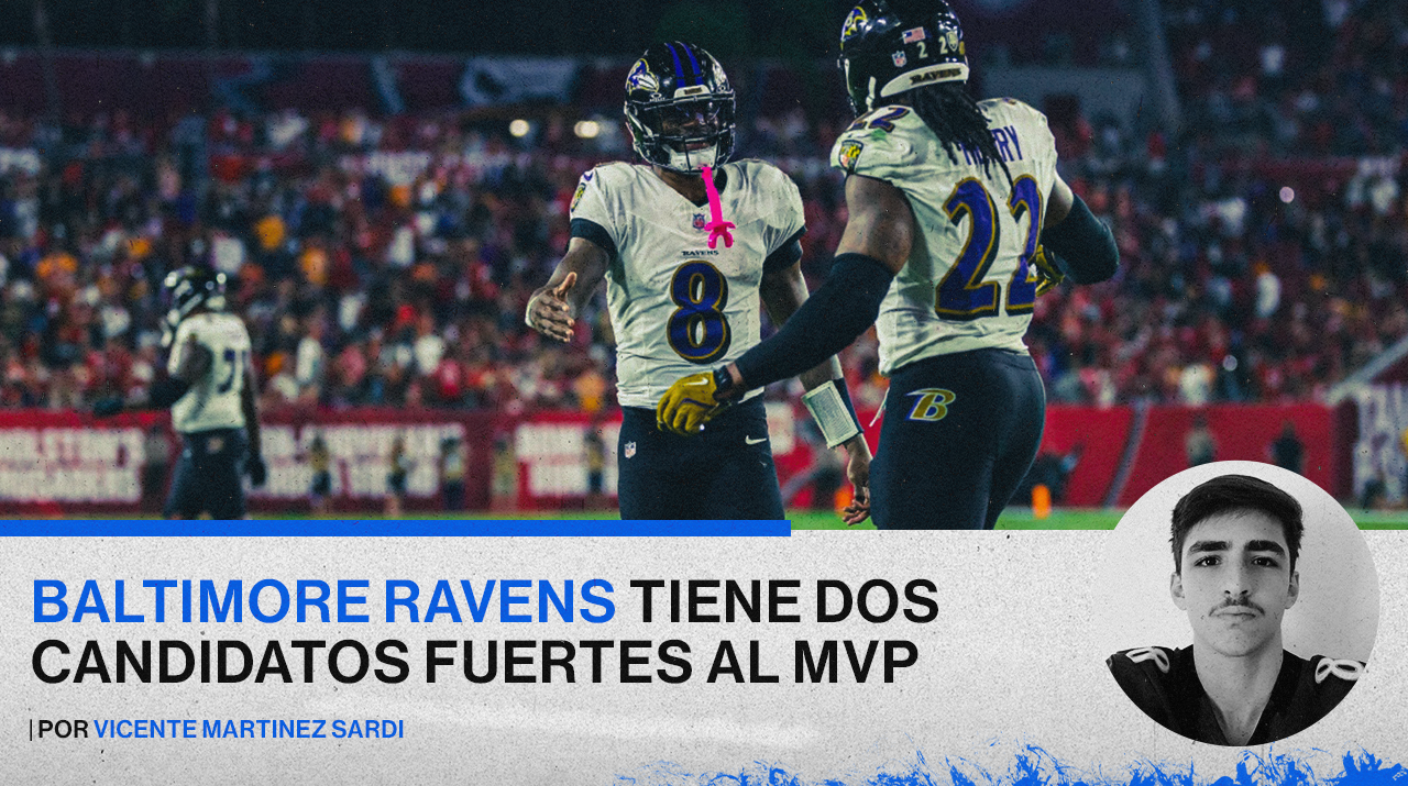 Baltimore Ravens tiene dos candidatos fuertes al MVP