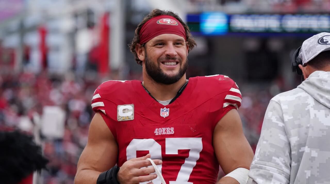 ¿Juega o no Nick Bosa hoy con San Francisco 49ers vs. Los Angeles Rams?