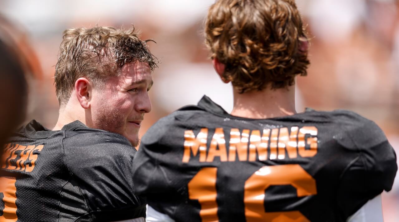 ¿Qué le dijo? Arch Manning revela la charla con Quinn Ewers antes de su salida de los Longhorns